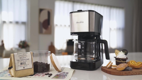 Miniatura de video de Cafetera Decakila 600w 0.75lts