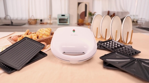 Miniatura de video de Sandwichera Decakila 800 W C/ 3 Placas Interc.